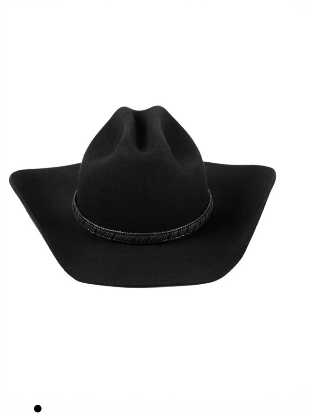 Lack of Color Black Cowboy Hat- no braided trim